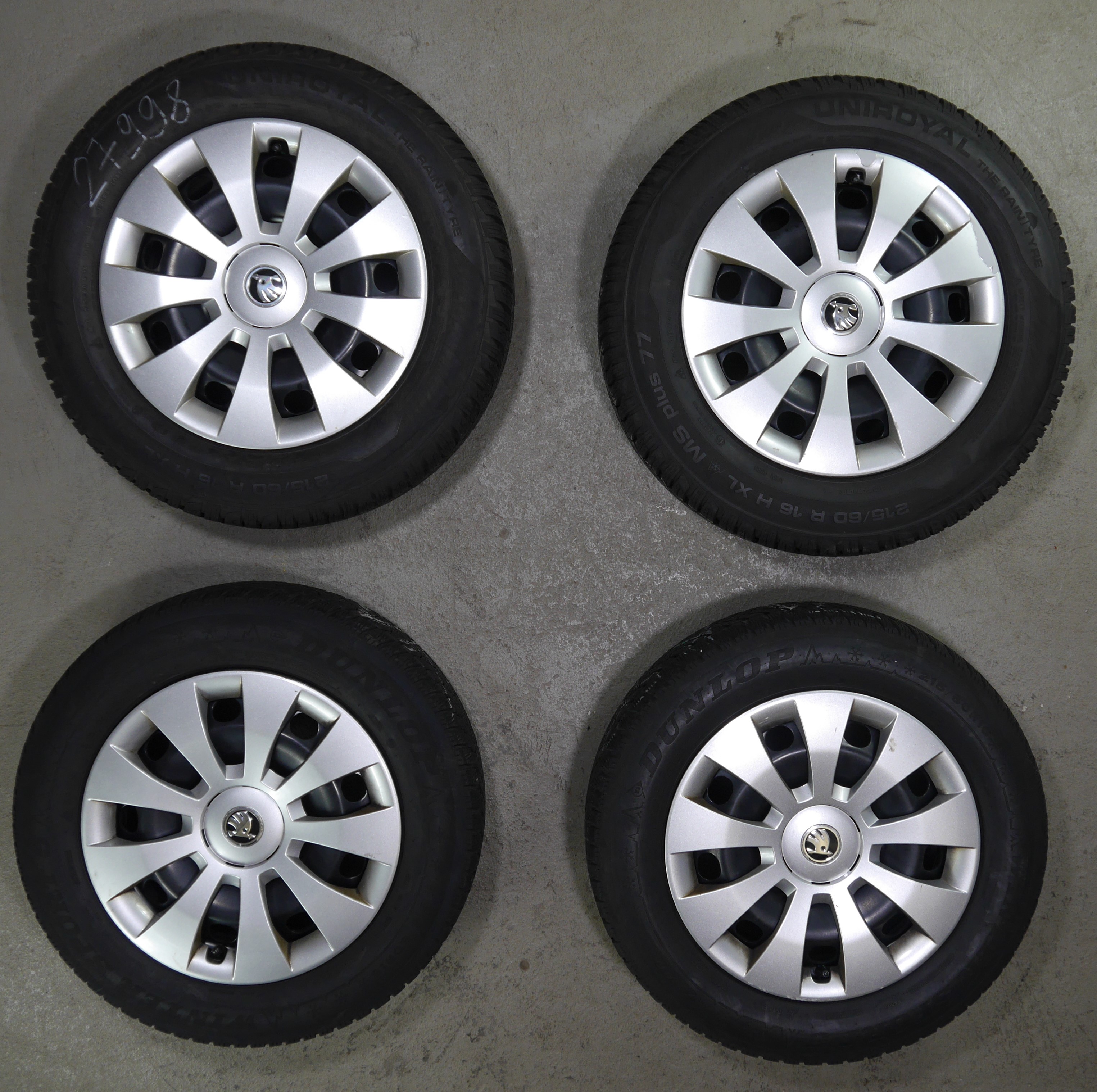 Skoda Superb Stahlradsatz – Winter 215/60 R16 99H – 3Q0601027A